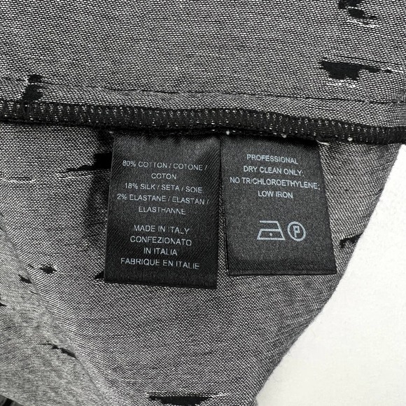 NARCISO RODRIGUEZ Pants Womens 46 Black Pattern Slim fit Tapered Legging Ankle - Picture 11 of 16